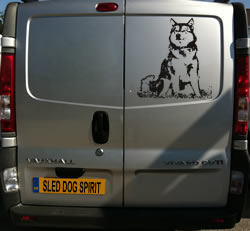 Malamute Van Decal